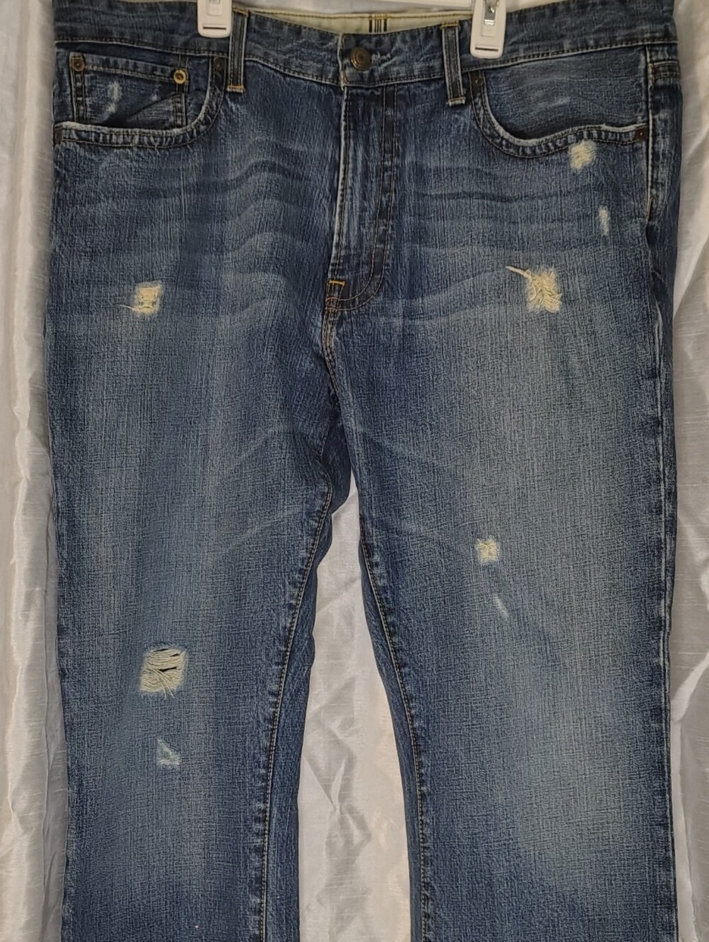 Tommy Hilfiger Heritage Distressed Straight Leg Jeans 38x32